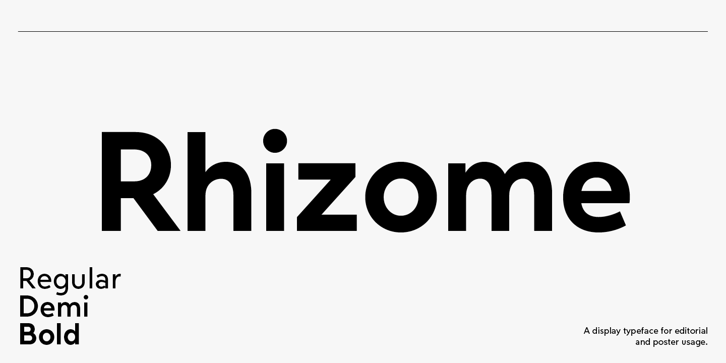 Rhizome Font preview